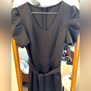 Women’s Puff Sleeved Belted Jumpsuit